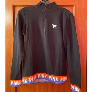Pink Quarter-zip Sweatshirt Size XS